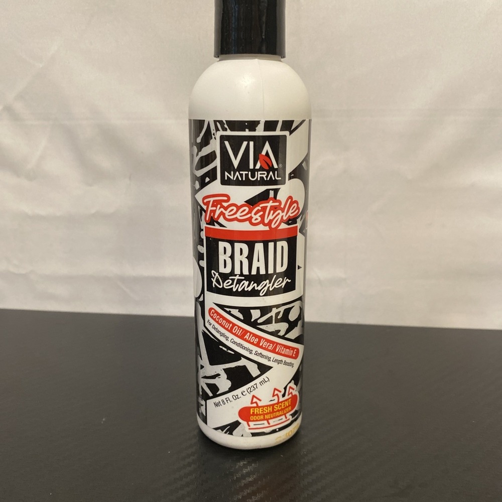 Via Natural Freestyle Braid Detangler 8 FL OZ (237ml)